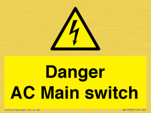 Danger AC Main switch 
